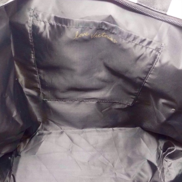 Victoria’s Secret Striped Tote Pink & Black - Picture 5 of 7